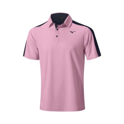 Camisa Polo Mizuno Comp Trim Hombre - Rosas - Chile M586UNJQTZ